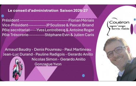 conseil d’administration 2026-27
