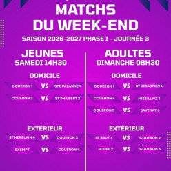 Matchs Phase 1 J3